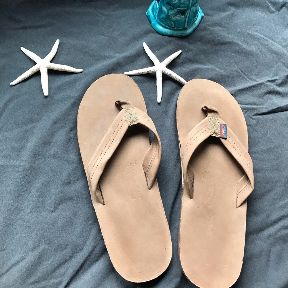 Rainbow Flip Flops